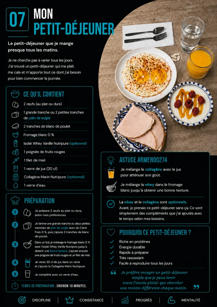Aperçu de la page petit-déjeuner de l'ebook